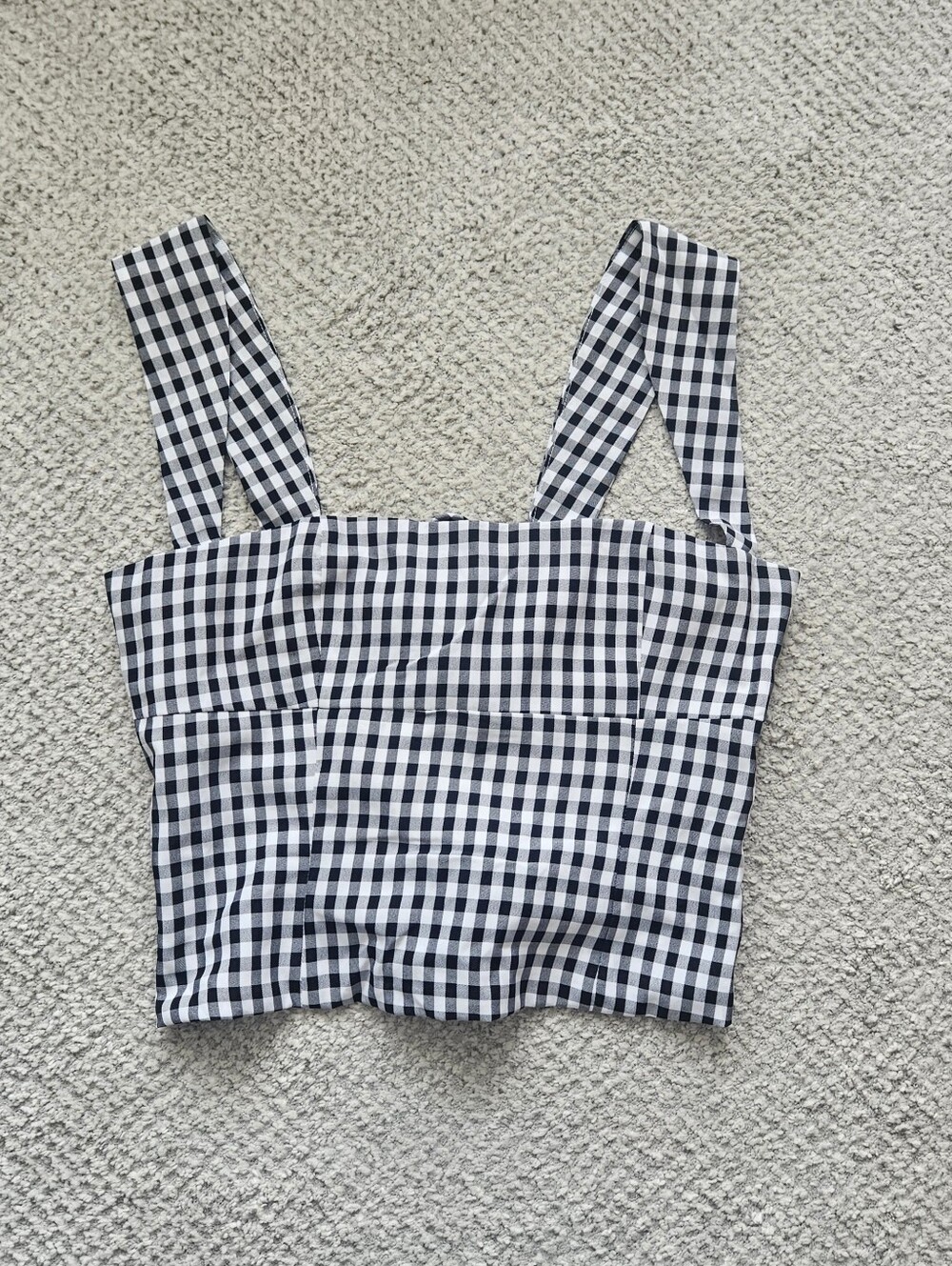 PEPPERMAYO Clayton Top Black Gingham Medium/US 6